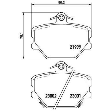 BREMBO FREN BALATASI ÖN W450/W451 (A4514210110)