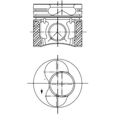 SONNE PİSTON (80,00 MM 0.50) CADDY/BJB/CYL 1.9/ 3.4 (038107065GB)
