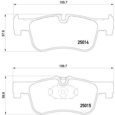 BREMBO FREN BALATASI ÖN F20/F22 (34116858910)