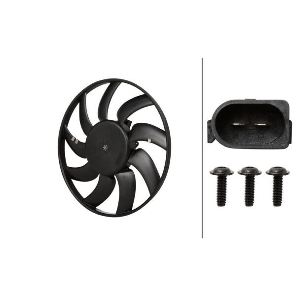 HELLA TERMAL FAN MOTORU L A4 A5 A6 Q5 TFSİ TDİ (8K0959455K)