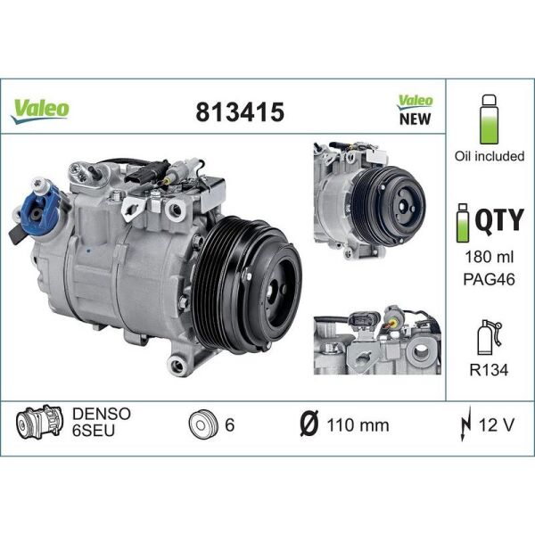 VALEO KOMPRESÖR BMW 1, 3, X1 (64526987862)
