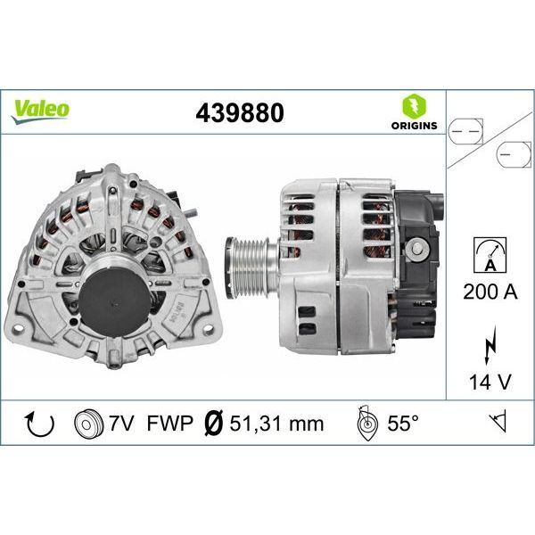 VALEO ALTERNATÖR W205 (A0009063701)
