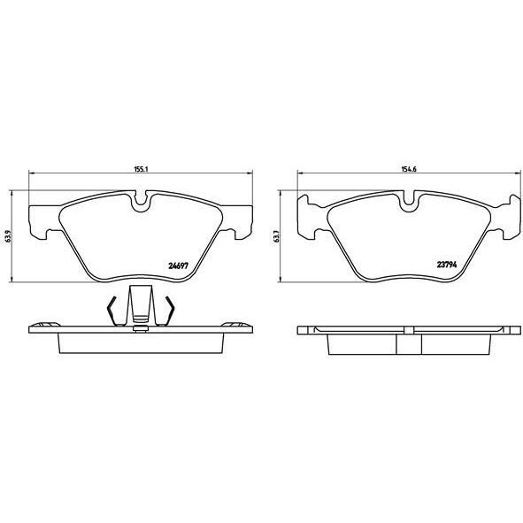 BREMBO FREN BALATASI ÖN F10 (34116860242)