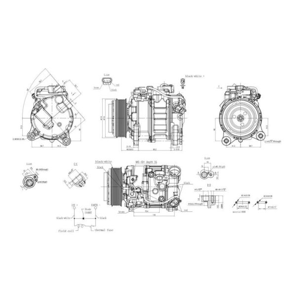 DENSO KLİMA KOMPRESÖRÜ F10-F30-N20 (64529399059)