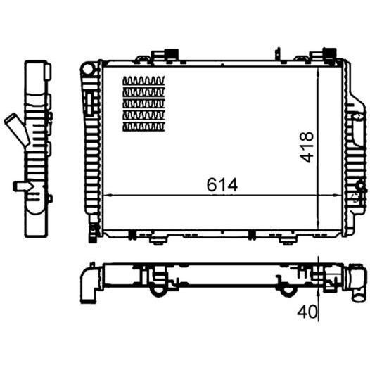 BEHR SU RADYATÖRÜ W202 (A2025008203)