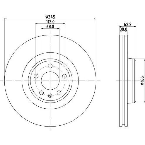 BREMBO FREN DİSKİ ÖN A6 (4G0615301N)