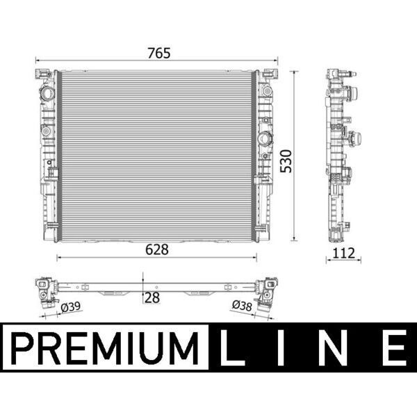 BEHR SU RADYATÖRÜ G11/G12/G30/G31/G32/F90 (17119425862)