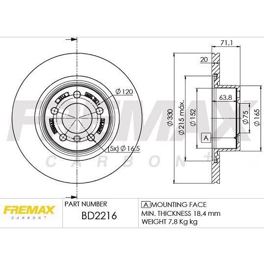 FREMAX ARKA FREN DİSKİ. F25-F26... (34206868936)