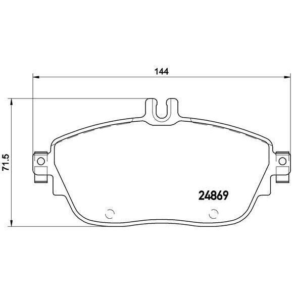 BREMBO ÖN FREN BALATASI. W117-156-176-246. (A0004203002)