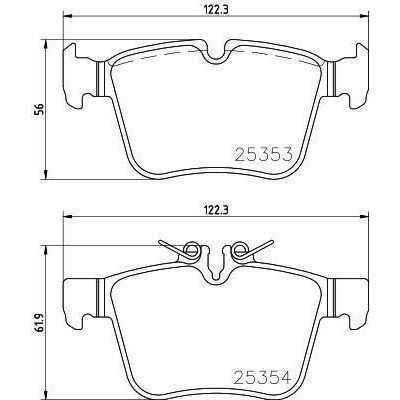 BREMBO ARKA FREN BALATASI. W205. 2014-> (A0004203602)