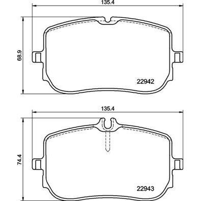 BREMBO FREN BALATASI ÖN W118/W177/W247 (A0004205303)