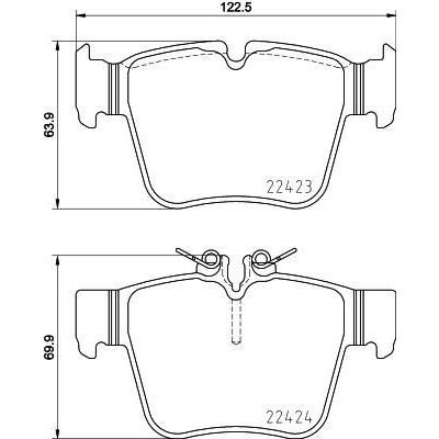 BREMBO ARKA FREN BALATASI. W253-205. AMG-4 MATİC. 2015-23. (A0004205900)