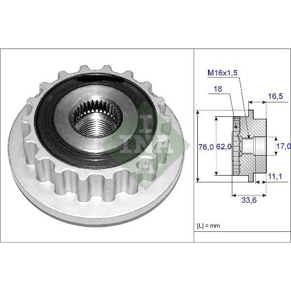 INA KLİMA KAPLİN T5 2,5 (070903201E)