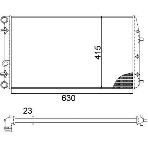 BEHR SU RADYATÖRÜ POLO 02> (6Q0121253Q)