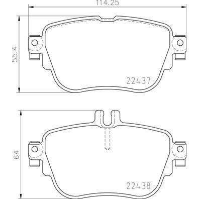 BREMBO ARKA FREN BALATAS. W213-238-257. 2018-23. (A0004209700)