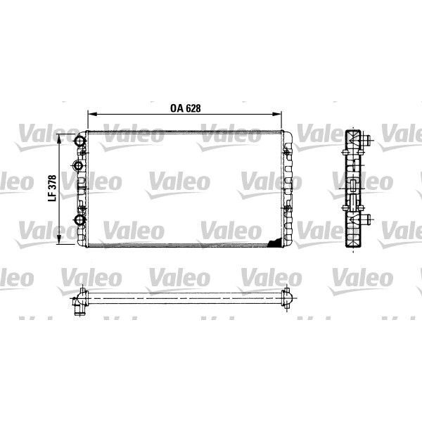 VALEO RADYATÖR POLO HB 1.6 KLİMALI 628 X 377 (1H0121253BE)