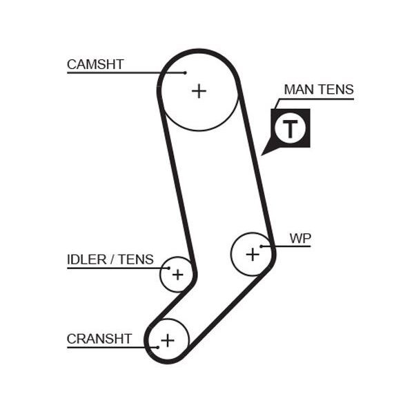 GATES TRİGER KAYIŞI LT T4 2,5 (074109119R)