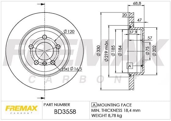 FREMAX ARKA FREN DİSKİ. F10… (34216775287)