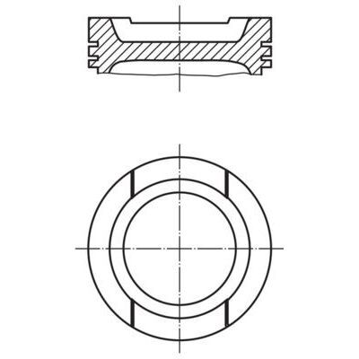 MAHLE PİSTON GOLF-CLASSIC AKL-AFT (81,50MM 0,50) (050107065EX)