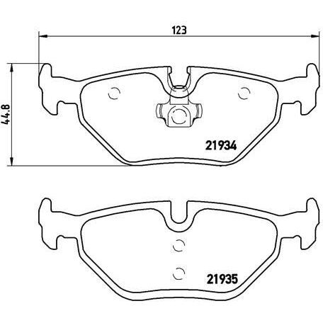 BREMBO FREN BALATASI ARKA E46 (34216778168)