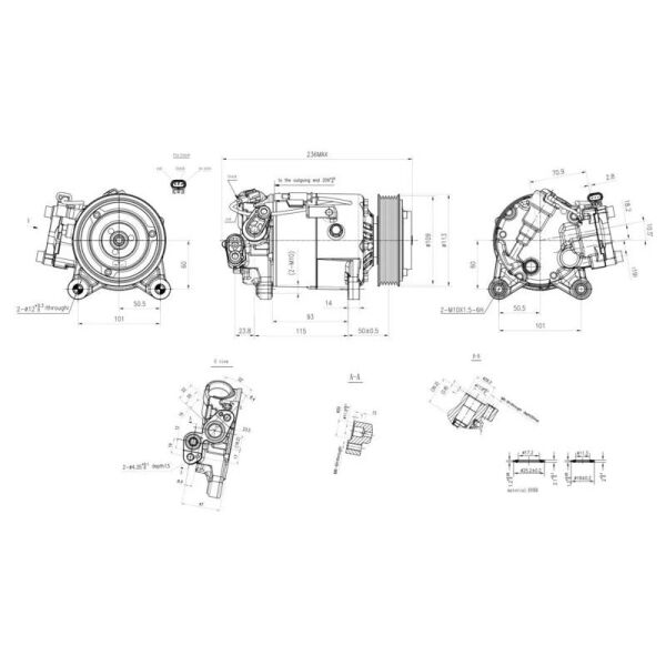 BOSCH KLİMA KOMPRESÖRÜ F39/F45/F46 (64526826880)