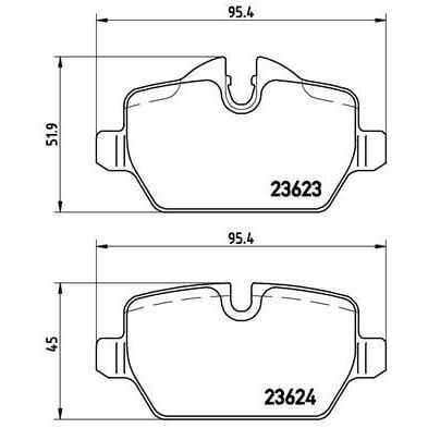 BREMBO FREN BALATASI ARKA E87/E90 (34216788183)