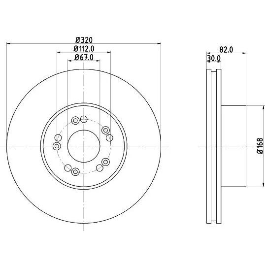 BREMBO ÖN FREN DİSKİ. W140. YM. (A1404211012)