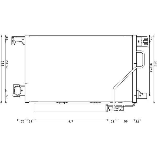 BEHR KLİMA RADYATÖRÜ W203 (A2035000854)