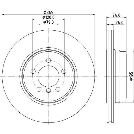 OPTIMAL ARKA DİSK E65 / E66 740 / 760 (34216864054)