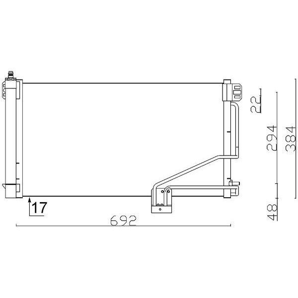 BEHR KLİMA RADYATÖRÜ W203 (A2035001254)