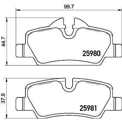 BREMBO FREN BALATASI F55/F56 (34216871299)