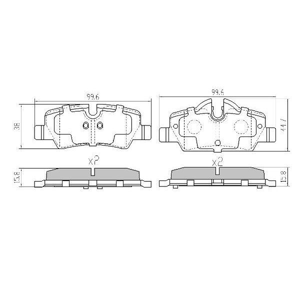 FREMAX ARKA FREN BALATASI. F55-F56-57 ... (34216871299)
