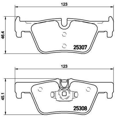 BREMBO FREN BALATASI ARKA F20/F30 (34216873093)