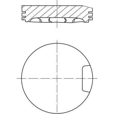 MAHLE PİSTON PASSAT 1,8 ADR-AGN (81,00MM STD) (058107065J)