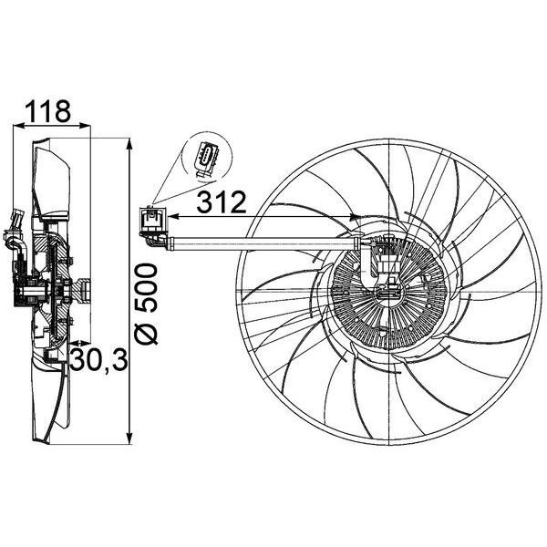 BEHR FAN MOTORU 4.4V8-TDV8 2002> (PGG500360)