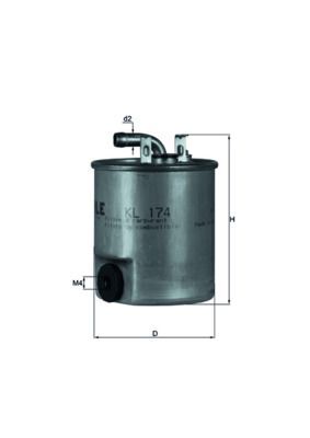 KNECHT MAZOT FİLTRESİ SPR-VİTO CDİ MUSLUKLU (A6110920101)