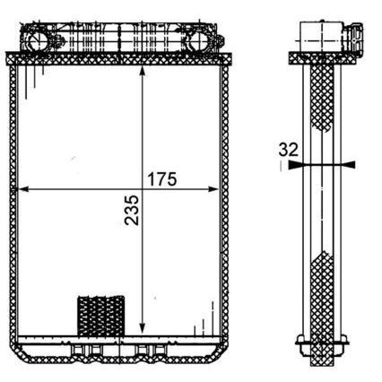 BEHR KALORİFER RADYATÖRÜ W203 (A2038300161)
