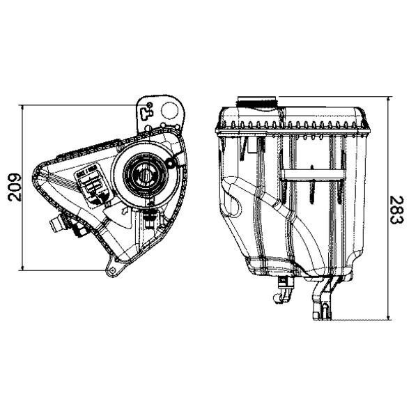 BEHR RADYATÖR SU HAZENESİ F01 / F10 / F11 / DİZEL (17137647283)