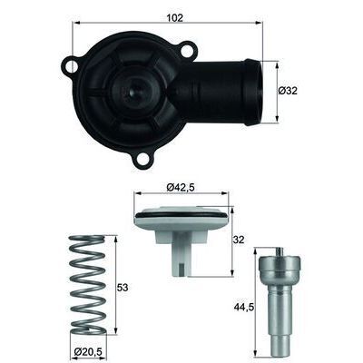 BEHR THERMO TERMOSTAT-VW 87 KAPAKLI (03C121110A)