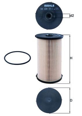 KNECHT YAKIT FİLTRESİ PASSAT CADDY 2,0 TDI (3C0127434)