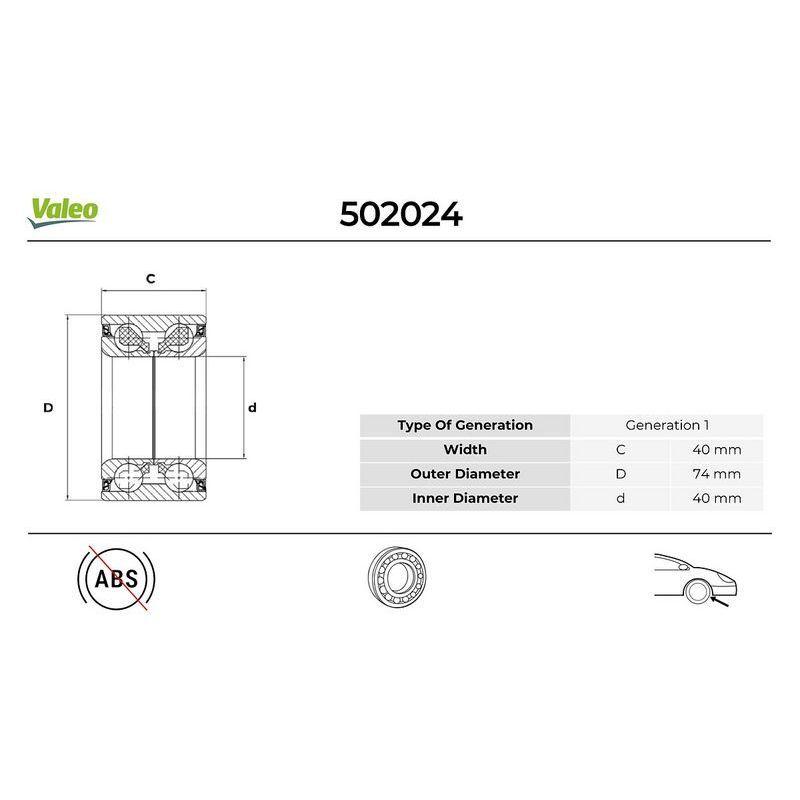 VALEO AKS RULMANI ÖN BORA/GOLF 98> (1J0498625)