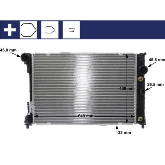 BEHR SU RADYATÖRÜ W204/W212 (A2045003603)