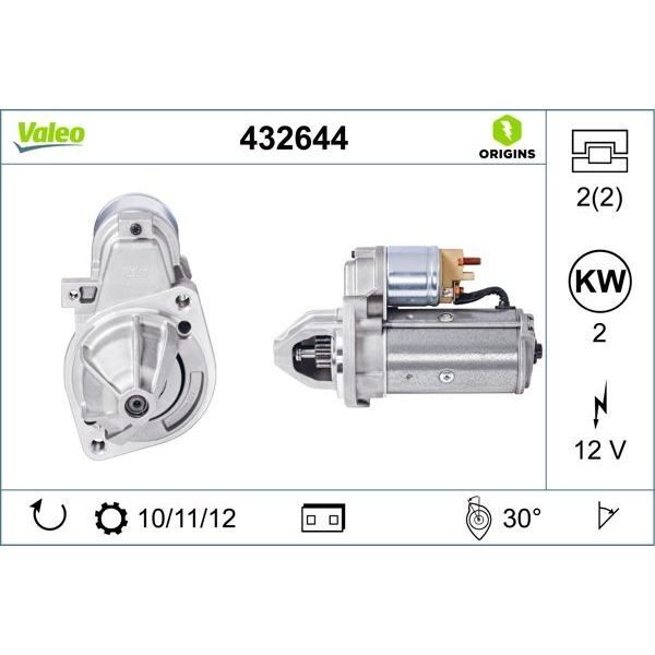 VALEO MARŞ MOTORU D7R28 MERCEDES (A0001109250)
