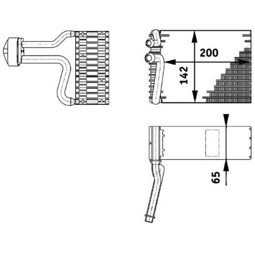 BEHR EVAPORATÖR W639 (A0018305858)