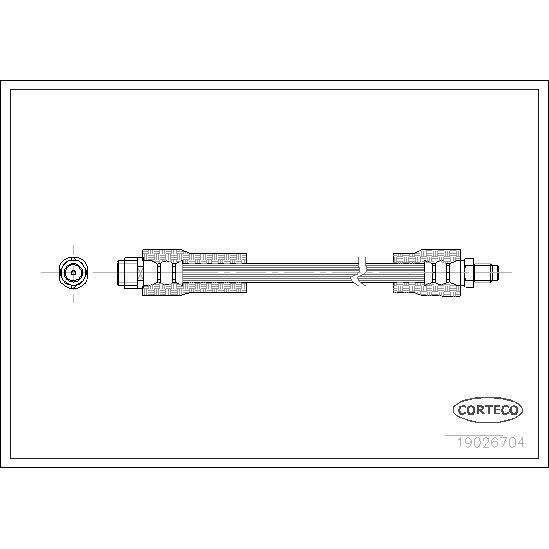 CORTECO FREN HORTUMU ÖN W168 (A1684280335)