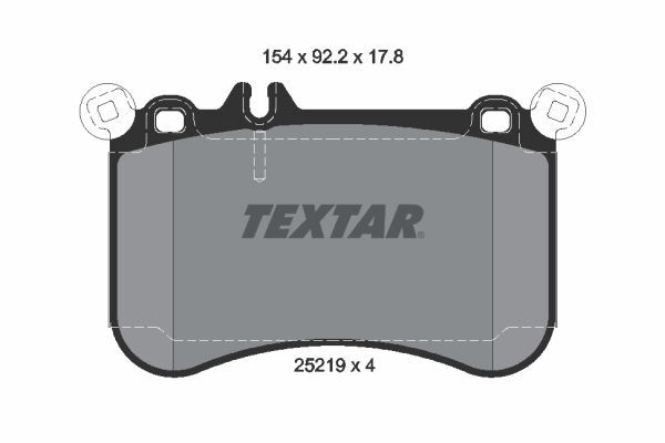 TEXTAR ÖN BALATA W212/W221 (A0064200520)