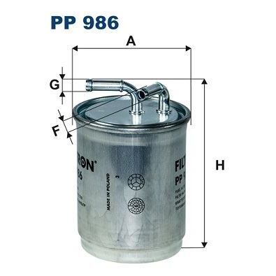 FILTRON YAKIT FİLTRESİ POLO 1,4-1,6 TDI (6Q0127401F)