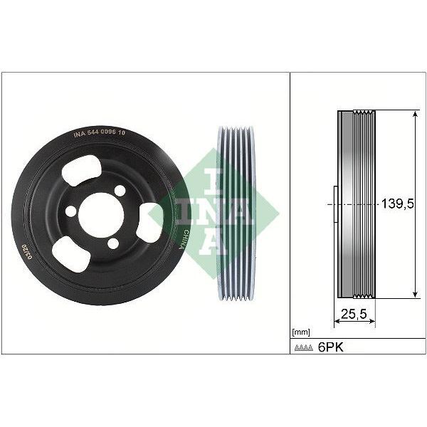 INA KRANK KASNAĞI MINI R-52/55/56 F-20/F30 N-12/14 (11237638551)