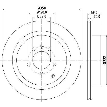 OPTIMAL FREN DİSKİ ARKA LAND RANGE ROVER SPO (SDB000646)