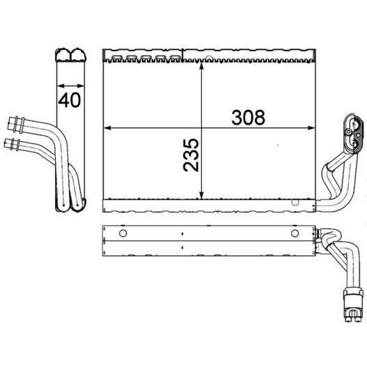 BEHR EVAPORATÖR W204/W212 (A2048300058)